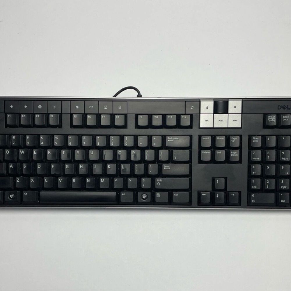 Dell Y-U0003-DEL5 U473D USB Multimedia Keyboard W/ 2  USB PORTS